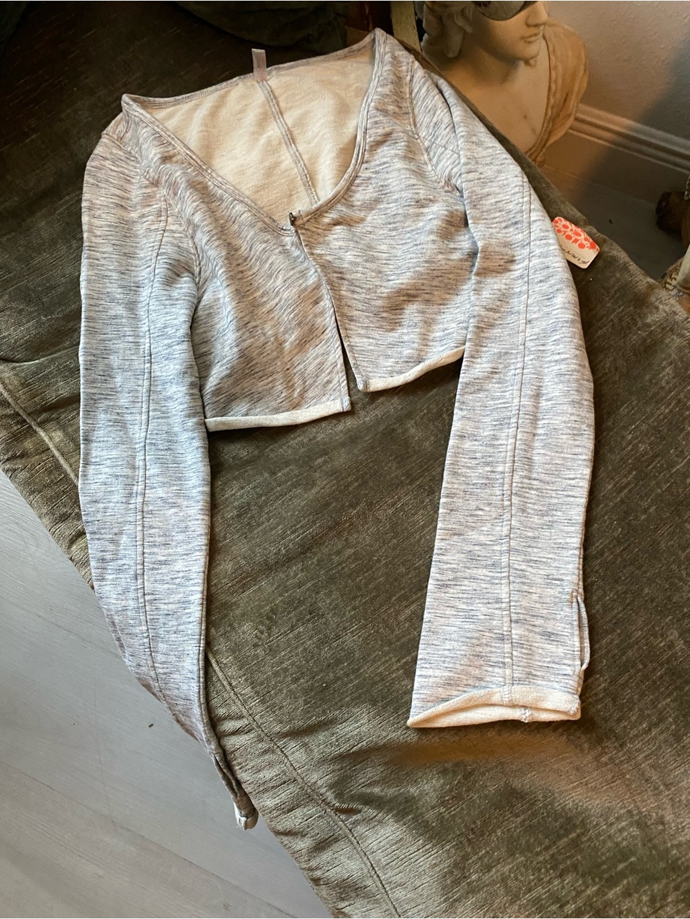 Free Movement” new wtags Women's Heather Gray Teddy Bolero Jacket new wtags